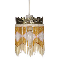 Unbranded 1090 RND - Brass and Glass Pendant Shade