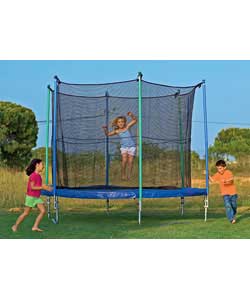 10ft Trampoline with Enclosure and Flash Zone