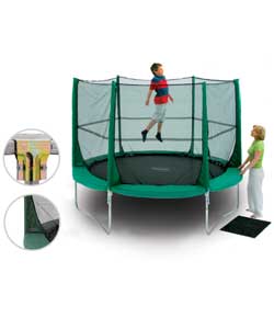 Excellent all round trampoline made from galvanised steel. Thick foam pads with UV protected covers.