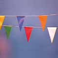 10m PVC multi colour bunting
