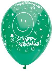 Unbranded 11 Inch Balloons - Retirement Smile Face PK5