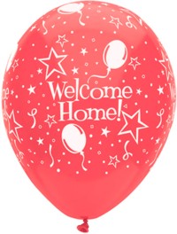 Unbranded 11 Inch Balloons - Welcome Home Pk5