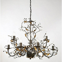 Unbranded 111 9BR - 9 Light Brown Hanging Light