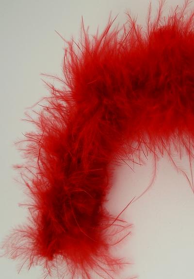 1:12 Scale Dolls Miniature Red Feather Boa