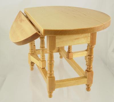 1:12 Scale Dols House Miniature Pine Working Gateleg Table