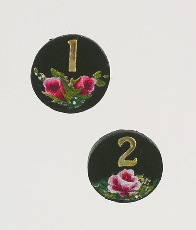 1:12 scale Door Number Plaques