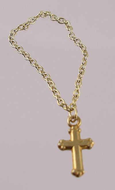 1:12 Scale Heidi Ott Miniature Gold Solid Cross