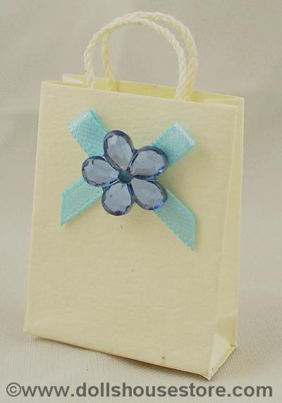 1:12 Scale Miniature dress Shop Carrier Bag