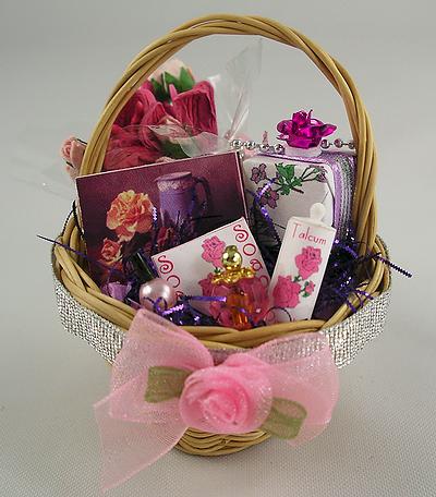 This 1:12 Scale Dolls House Handmade Whicker Basket is Filled with Really Special