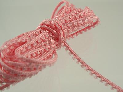 1:12 Scale Miniature Pastel Pink Picot Edging -