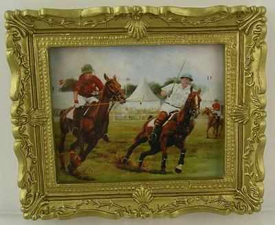 1:12 Scale Miniature Picture Depicting a Polo