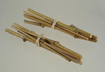 1:12 scale Miniature Tied Bundle of Bamboo Canes