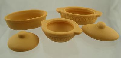 1:12 Scale Set 3 Earthernwear Dishes