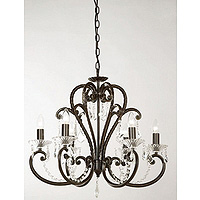 Unbranded 113 6 - 6 Light Wrought Iron Hanging Light