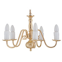 Unbranded 1177 5 - 5 Light Polished Brass Hanging Light