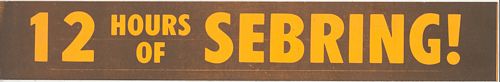 12 Hours of Sebring Sticker (23cm x 3cm)