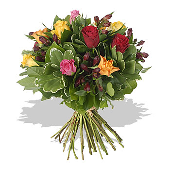 Unbranded 12 Mixed Roses Value Bouquet - flowers