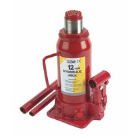 All-steel and cast iron construction with easy to use hydraulic jack. Supplied with handle and