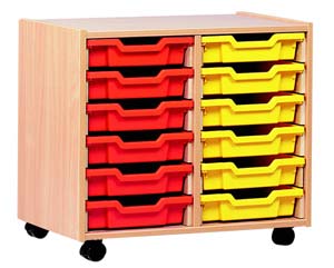 Unbranded 12 tray mobile storage unit