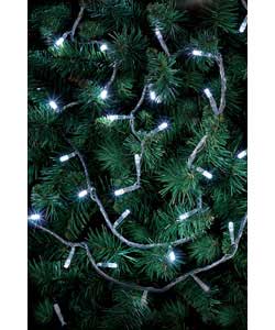 Low voltage powered.10m lead.8.3m chain.White bulbs.8 Function lights.Indoor/outdoor use