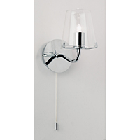 Unbranded 1201 1CH - Chrome and Glass Wall Light