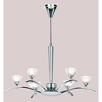 Unbranded 1206 6 - 6 Light Polished Chrome Ceiling Light