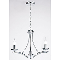 Unbranded 1207 3CH - 3 Light Polished Chrome Hanging Light