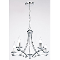 Unbranded 1207 5CH - 5 Light Polished Chrome Hanging Light