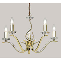 Unbranded 1210 5BP - 5 Light Polished Brass Hanging Light