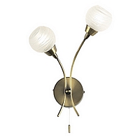 Unbranded 1220 2AN - Antique Brass Wall Light