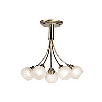 Unbranded 1220 5AN - 5 Light Antique Brass Ceiling Light