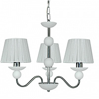 Unbranded 1243 3WH - White and Chrome Hanging Light