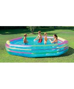 Big enough for family and friends. 3 air chambers