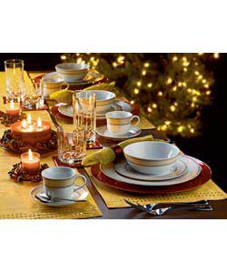 Unbranded 12pce Red Charger Plate Coaster Napkin Set