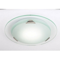 Unbranded 132 37 212D - Small Glass and Chrome Flush Light
