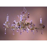 Unbranded 132 5H XX - Green and Cream Chandelier