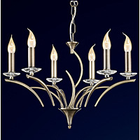 Unbranded 1366 6AB - 6 Light Antique Brass Hanging Light