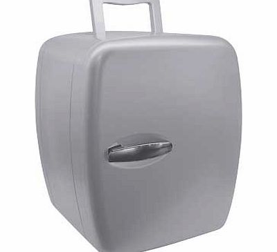 Unbranded 14 Litre Retro Silver Mini Fridge