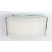 Unbranded 141 45 382D - Small Glass and Chrome Flush Light