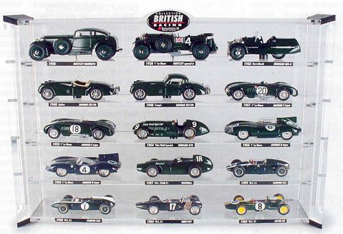 A Set of fifteen 1:43 scale British racing green c