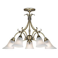 Unbranded 144 5AN - Antique Brass Ceiling Light