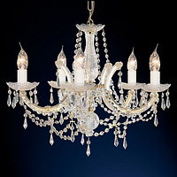 Unbranded 145 5 - 5 Light Polished Brass Chandelier