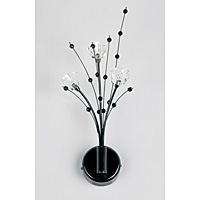 Unbranded 148 3BCWB - Black Chrome Wall Light