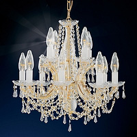 Unbranded 149 12 - 12 Light Polished Brass Chandelier