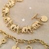 Unbranded 14ct. Gold Plated Elephant Message Bracelet