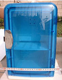 15 Ltr Mini Fridge Transparent (Blue)