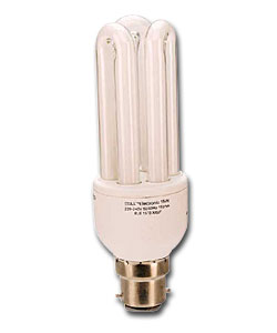 15 Watt BC Energy Saving Fluorescent Bulb.