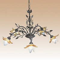 Unbranded 1535 5BR - 5 Light Rustic Brown Hanging Light