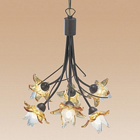 Unbranded 1536 6BR - 6 Light Rustic Brown Hanging Light