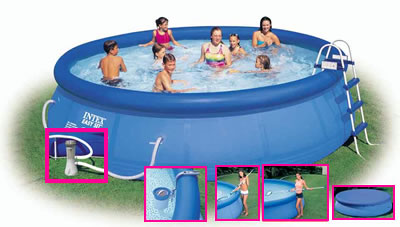 15ft Above Ground Swimming Pool & Filter